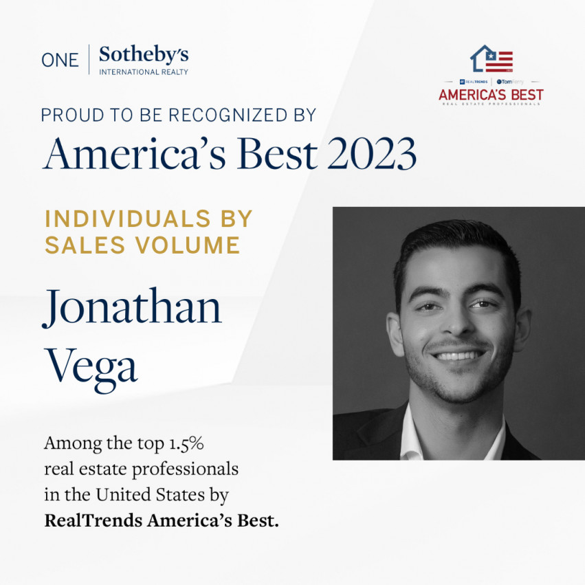 ONE Sotheby’s International Realty Agents Ranked in Real Trends, The Thousand and America’s Best Real Estate Professionals